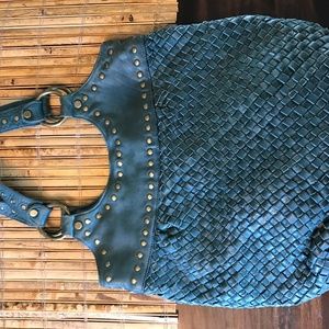 Vintage Fossil Hobo- Amazing leatherwork!